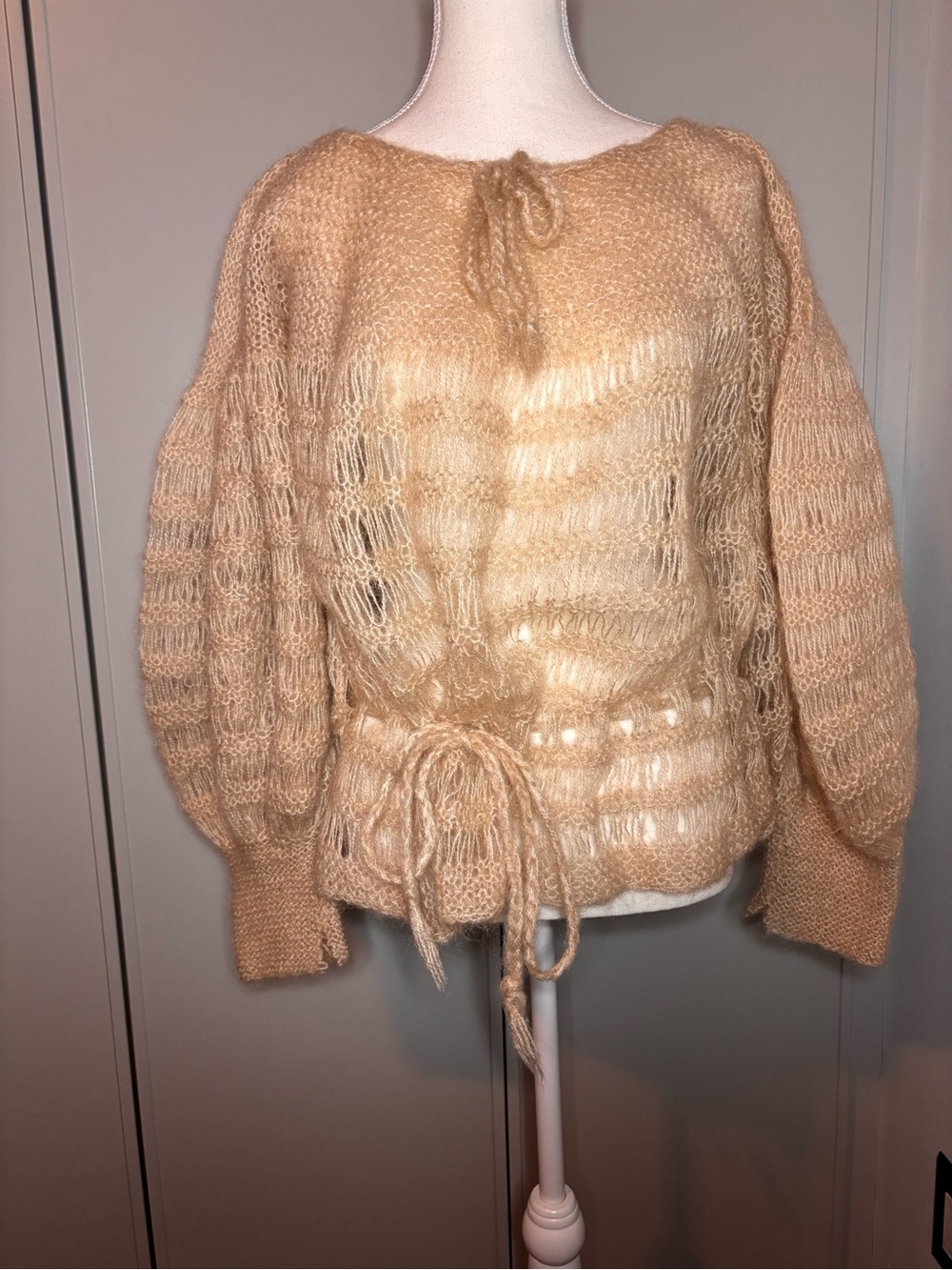 Vintage Bloomingdale’s Paradox Hand-Knit Mohair Sweater | Made in England | Rare